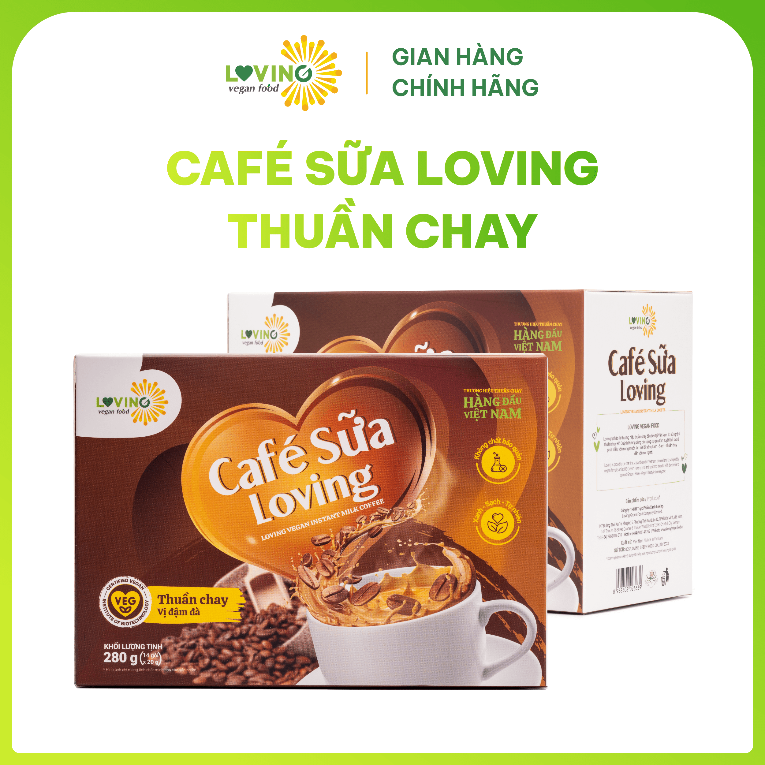 Cà Phê Sữa Loving Thuần Chay Gói 20gram