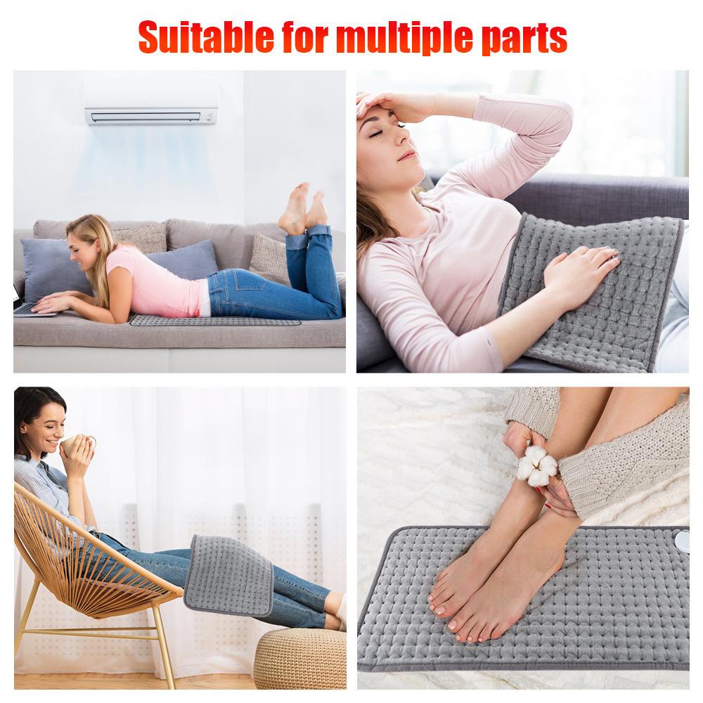 Heating Pad for Back Pain and Cramp Relief Electric Heating Pad for Shoulder Neck Pain with 10 Temperature Level 3 Timer