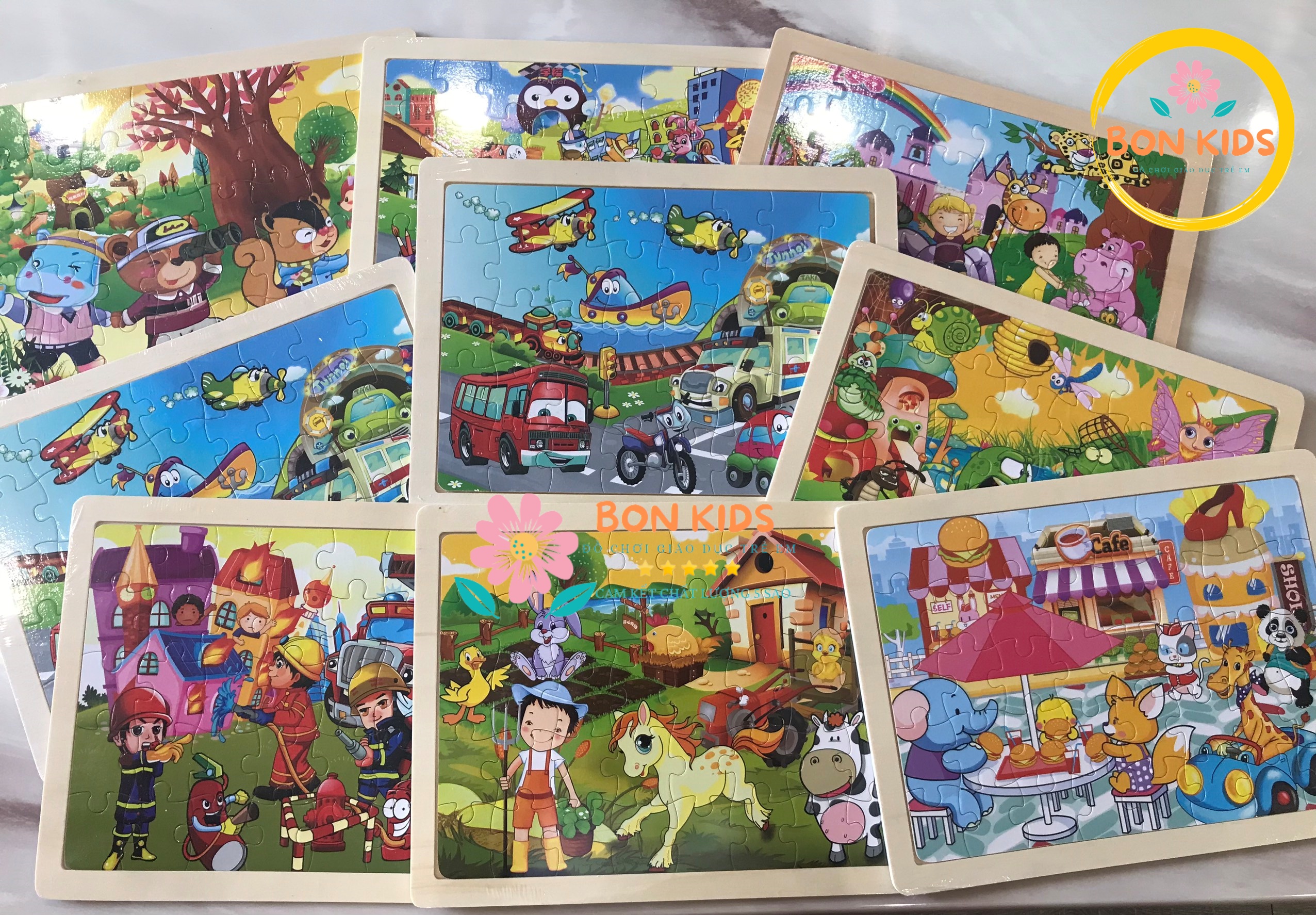 Đồ chơi tranh xếp hình 40 mảnh puzzle cho bé - Đồ chơi giáo dục thông minh trẻ em