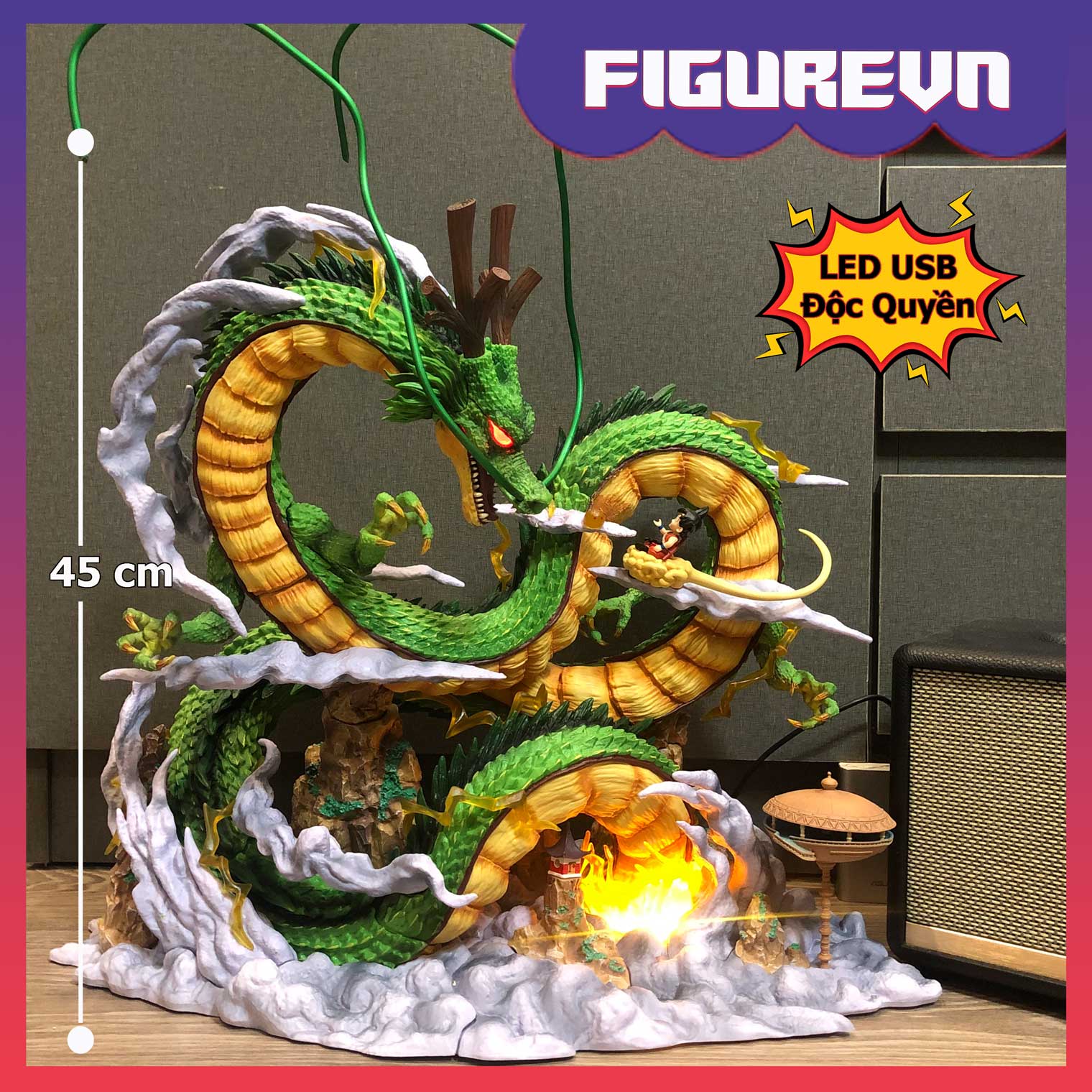 Mô hình Rồng Thần Trái Đất Shenron 45 cm - Yoyo studio- Dragon Ball