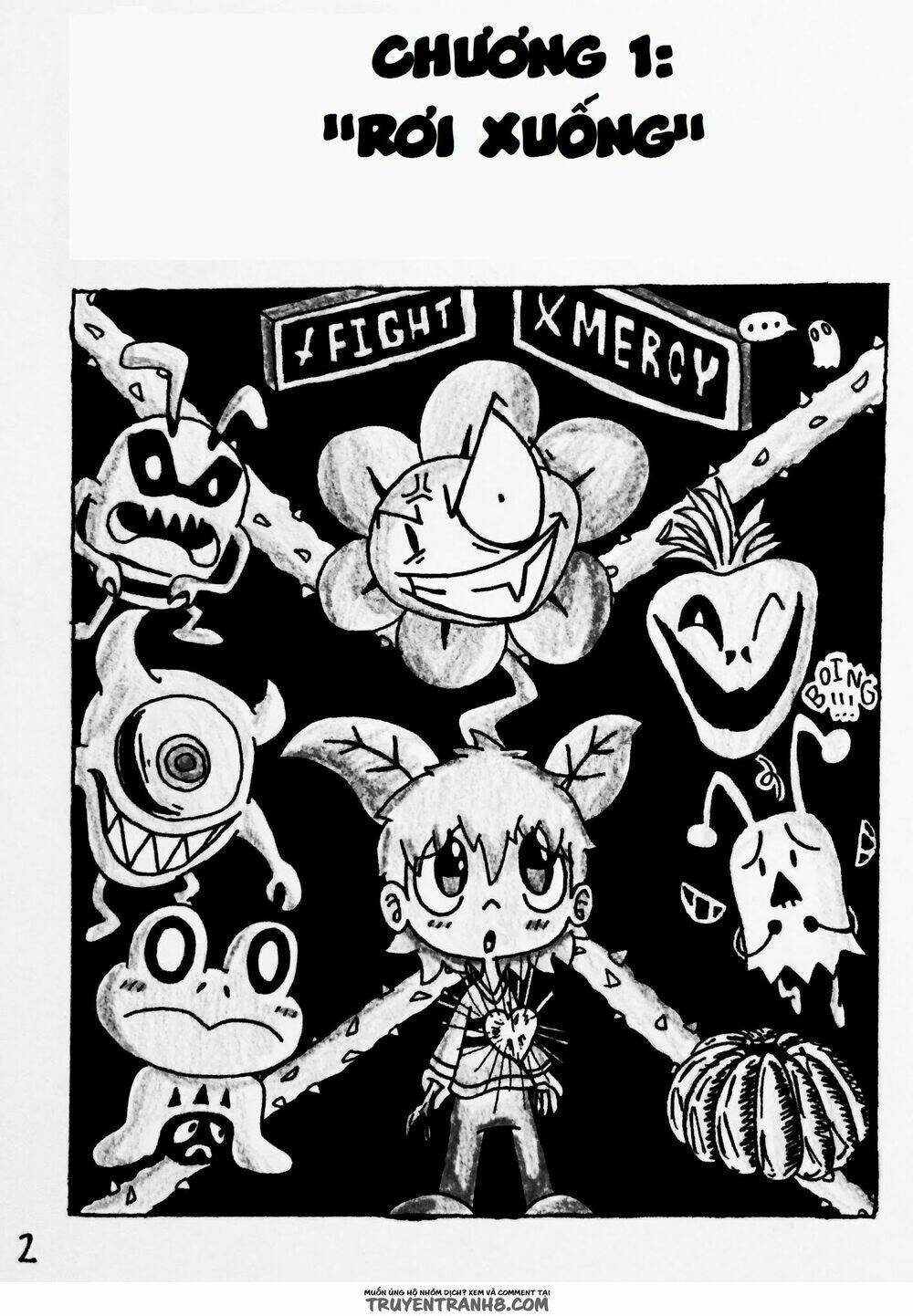 undertale - câu chuyện dưới lòng đất chapter 1 3