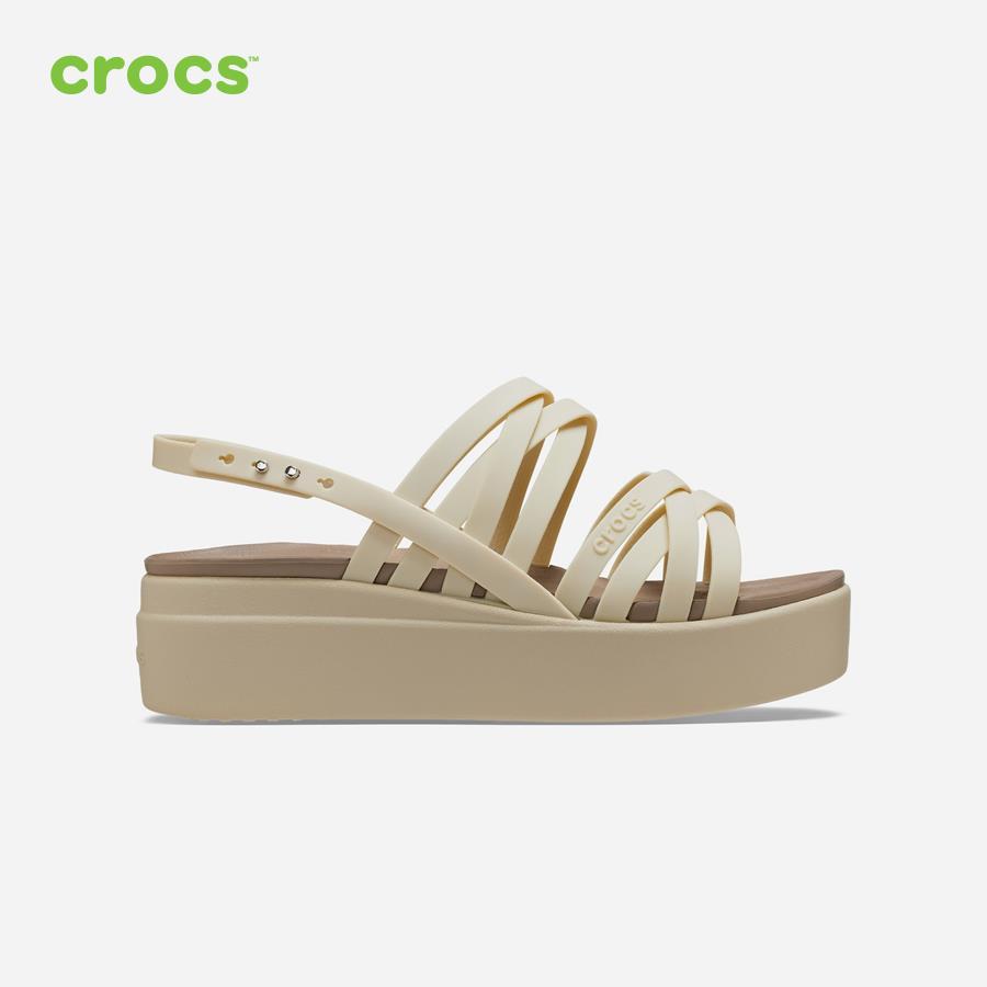 Xăng đan nữ Crocs Strappy Low Wedge - 206751-2Y2