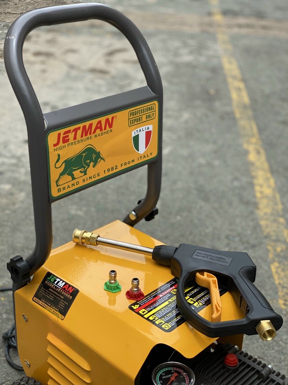 Máy rửa xe chỉnh áp cao cấp 2000W Jetman JET2000S New