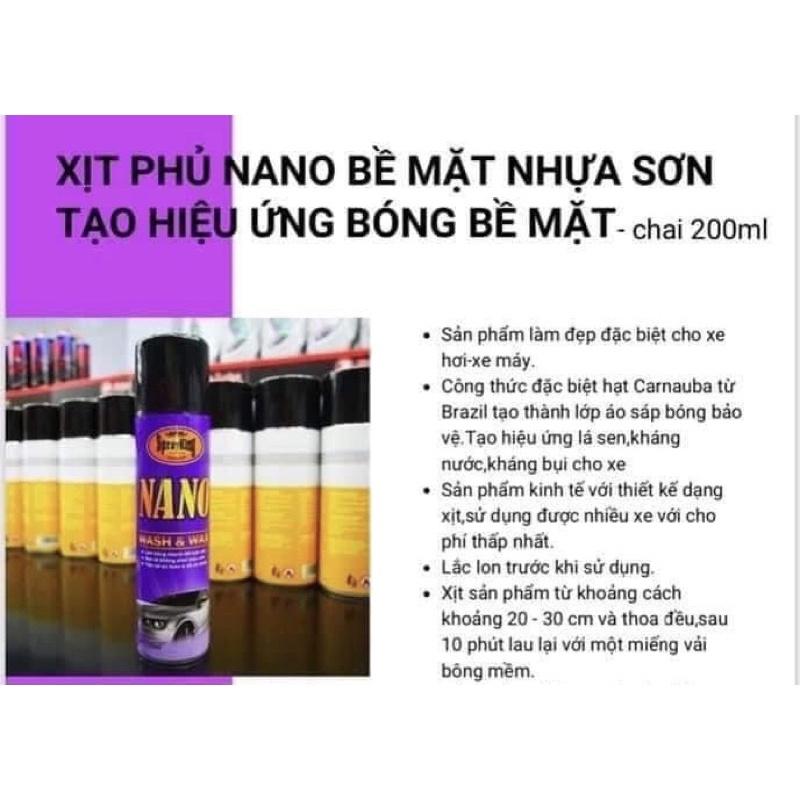 SPRAYKING NANO LÀM BÓNG DÀN ÁO CHO XE 200ml