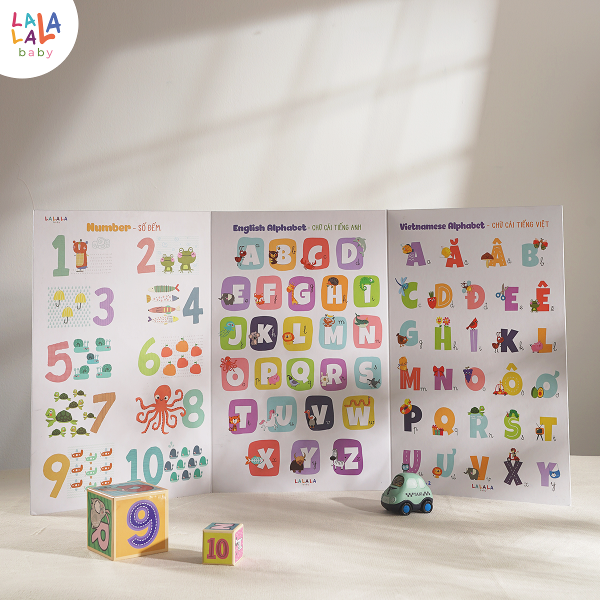 Bảng gấp thông thái - My First Learning chart (Dành cho bé từ 1 tuổi) - Lalala Baby