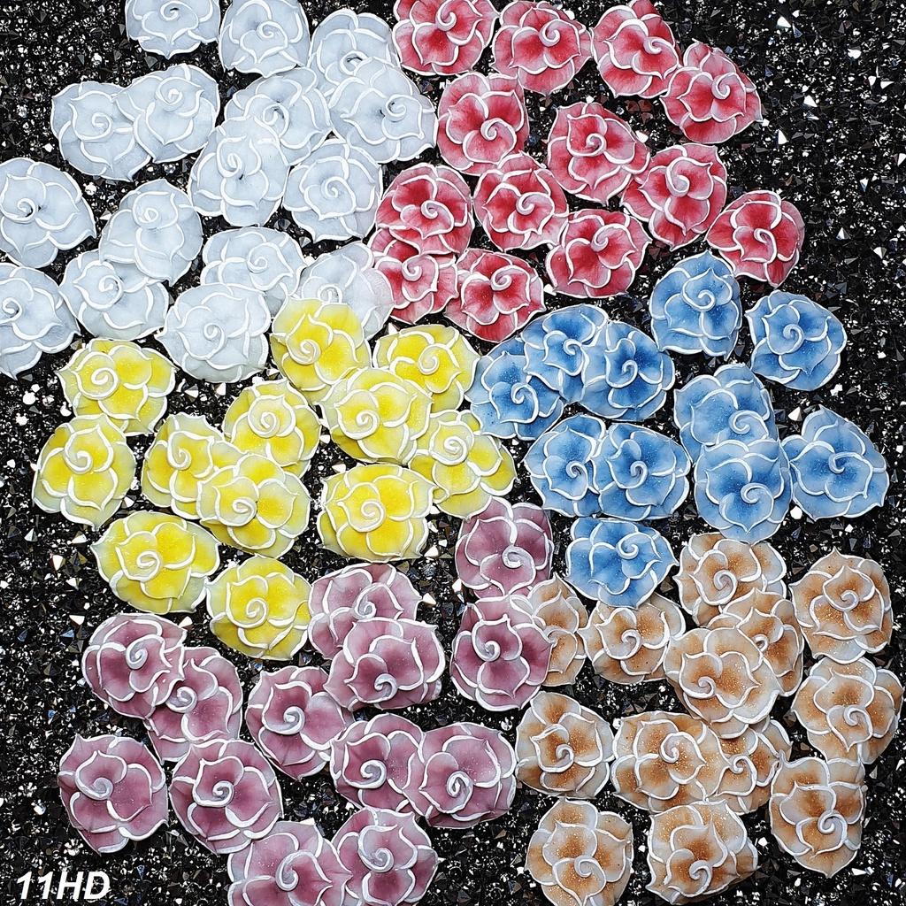 Hoa Chân Ẩn Cánh Nhọn - Hoa Bột Đính Móng 11HD