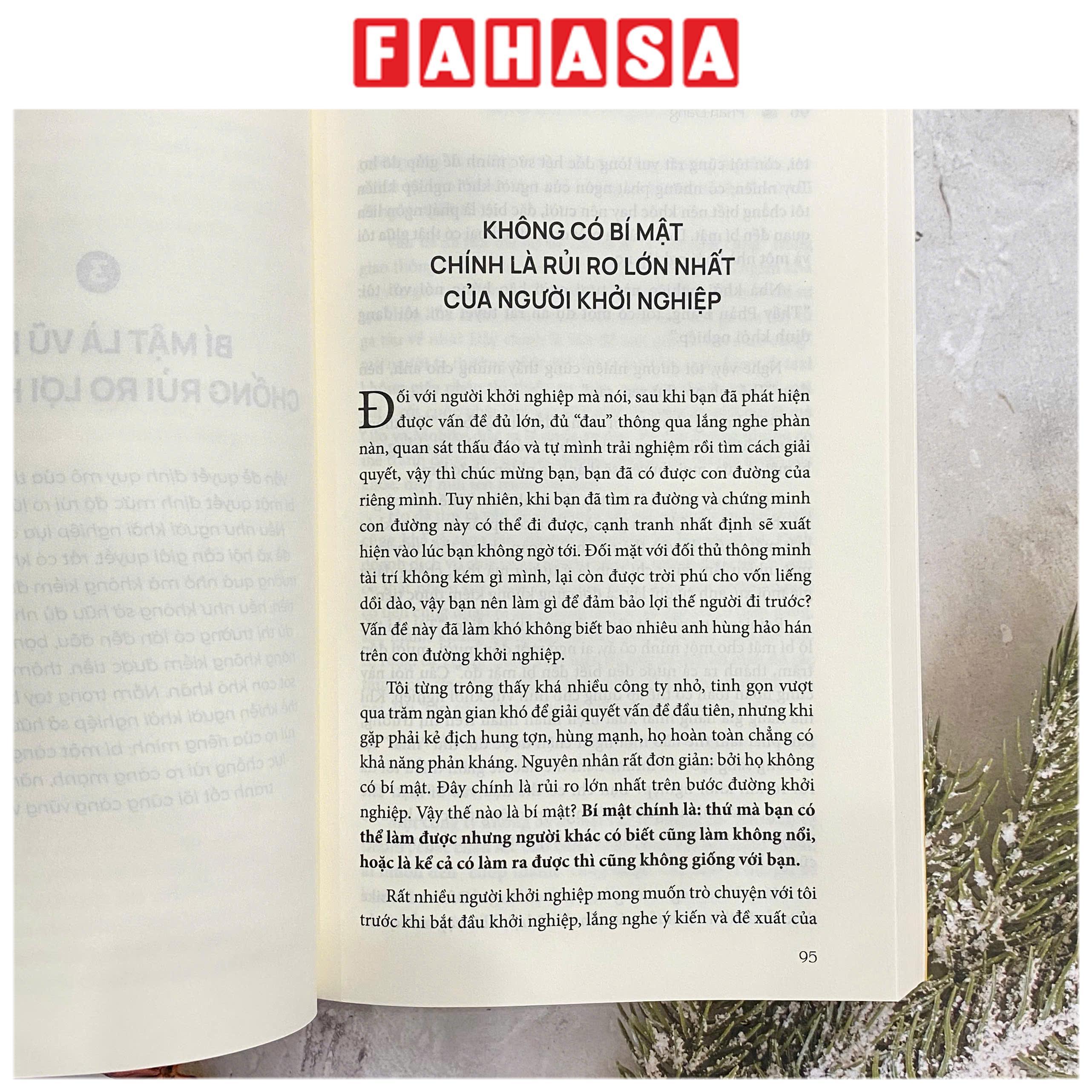 Sách - Khởi Nghiệp Ít Rút Ro - Rủi Ro Càng Ít, Lợi Nhuận Càng Cao