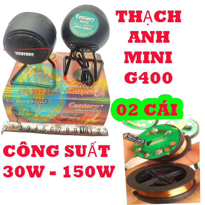 LOA TREBLE THẠCH ANH MINI G400 - GIÁ 1 ĐÔI