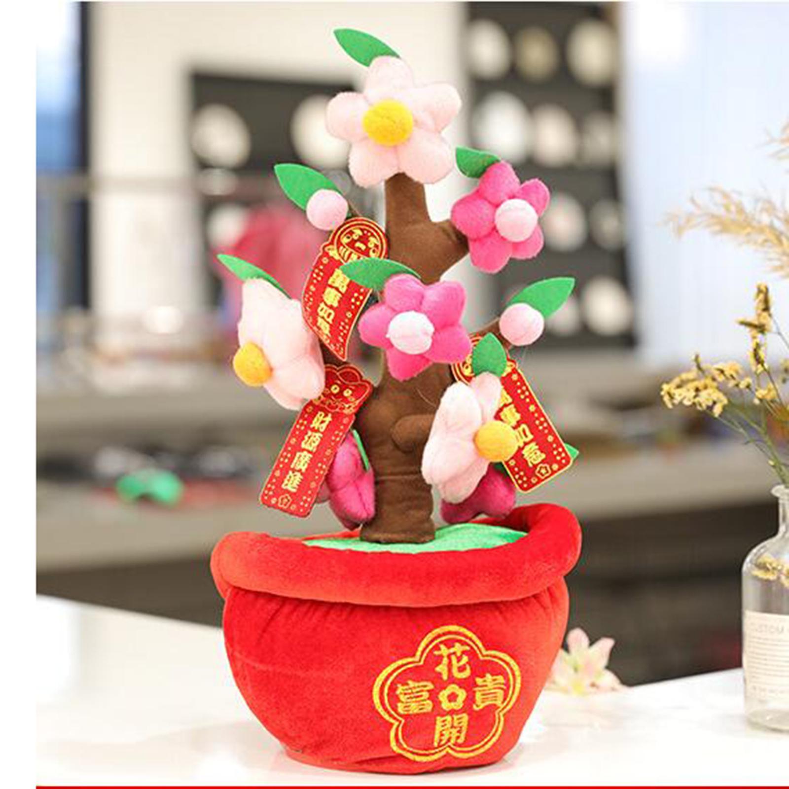 Felt Cloth Fake Simulation Bonsai Ornament Tree Toy Decoration for New Year