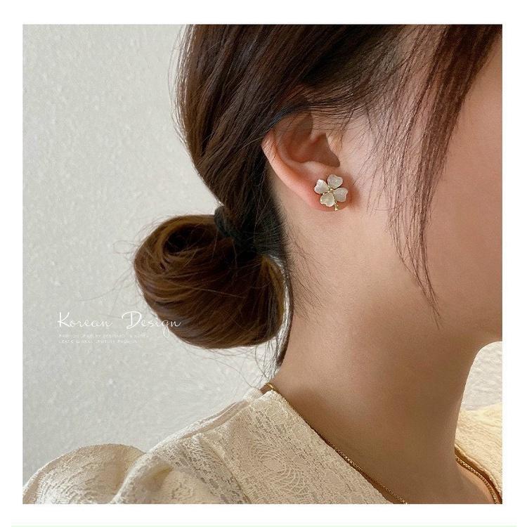 Bông tai thời trang nữ cỏ 4 lá KLG 222