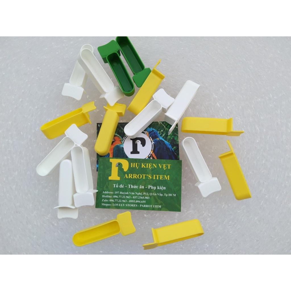 [Ảnh thật] 1 CÓNG DẸT ĐỰNG KHOÁNG, VITAMIN (NHỎ) CHO CHIM CẢNH, VẸT, YẾN PHỤNG