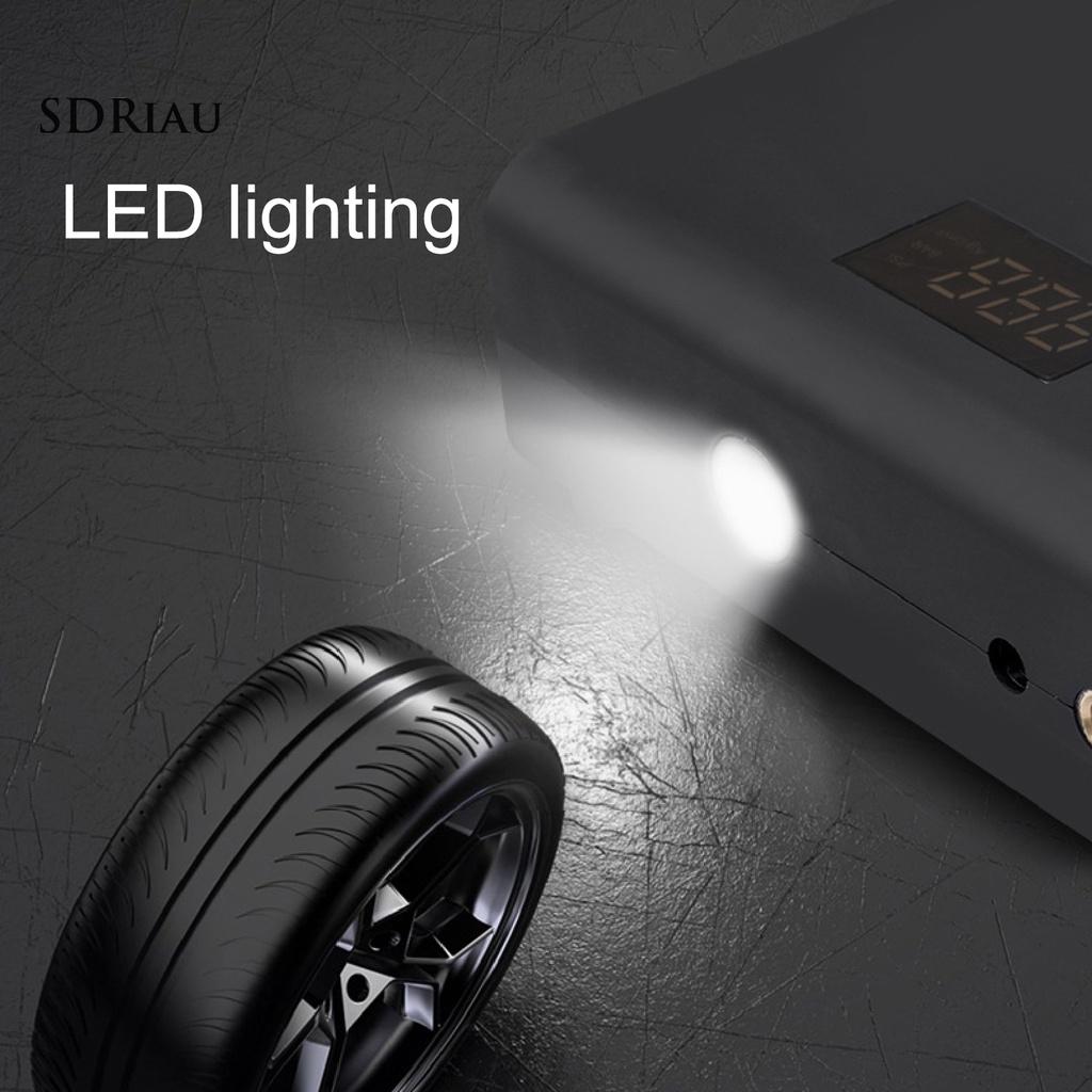 *QCDZ* Portable Car Air Pump Electric Automatic Tire Inflator Air Compressor Pump for Vehicles
