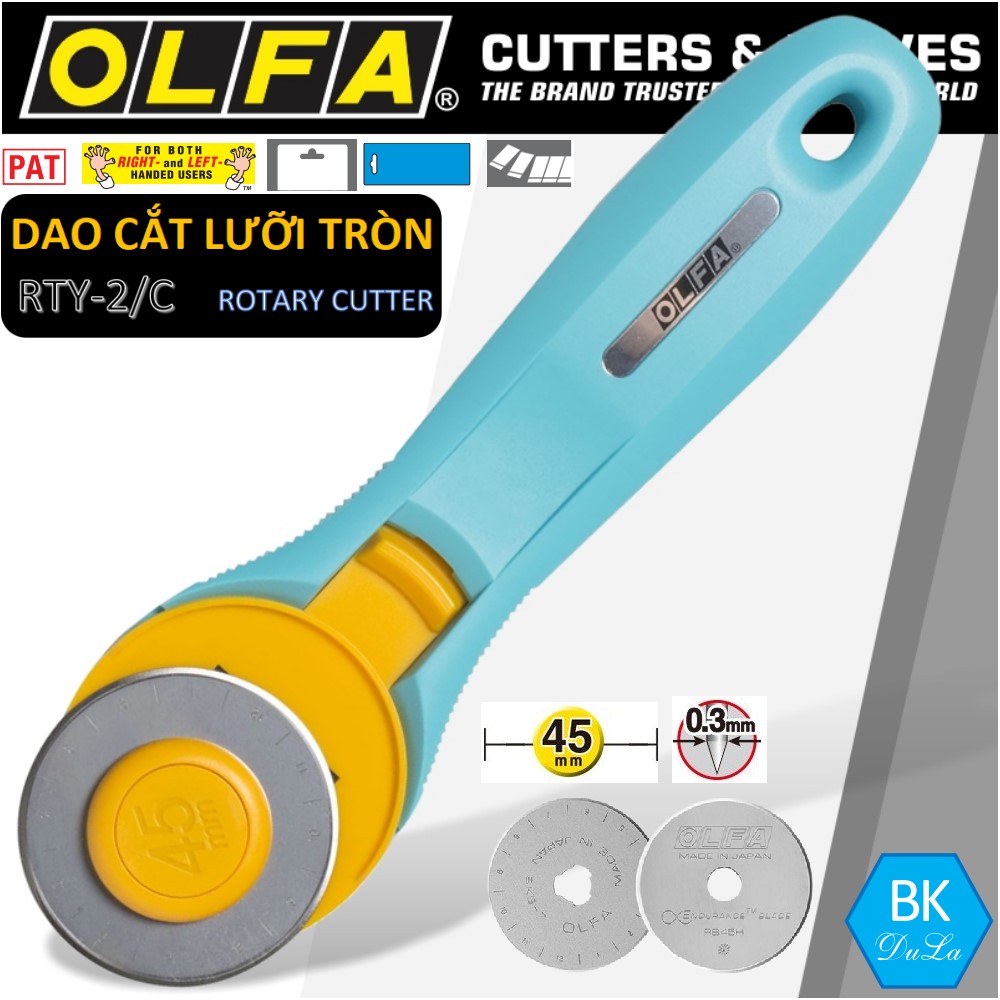 Lưỡi dao cắt tròn 45mm OLFA Endurance RB45H-1