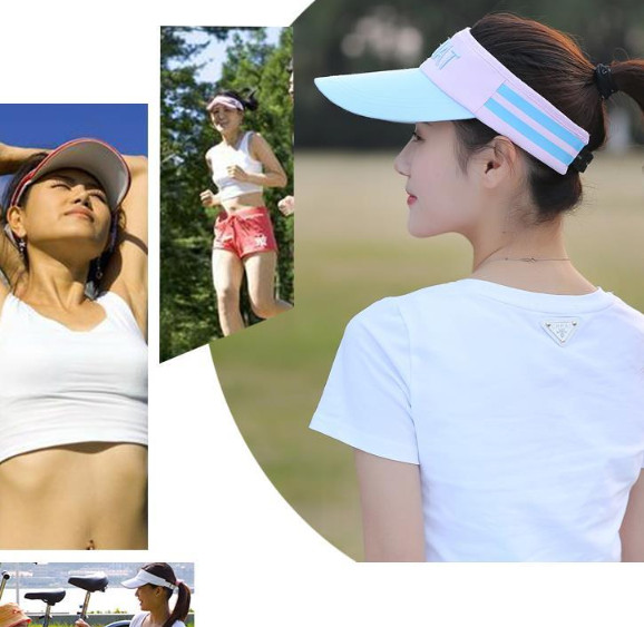 Nón kết nưa đầu thể thao nữ, mũ lưỡi trai nửa đầu chơi tennis- golf cao cấp