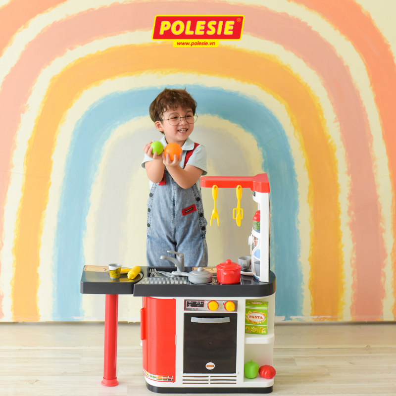 Bộ Đồ Chơi Nhà Bếp Master Chef, Đồ Chơi Nấu Ăn An Toàn, Phát Triển Tư Duy Cho Bé – Polesie Toys MS: 67609