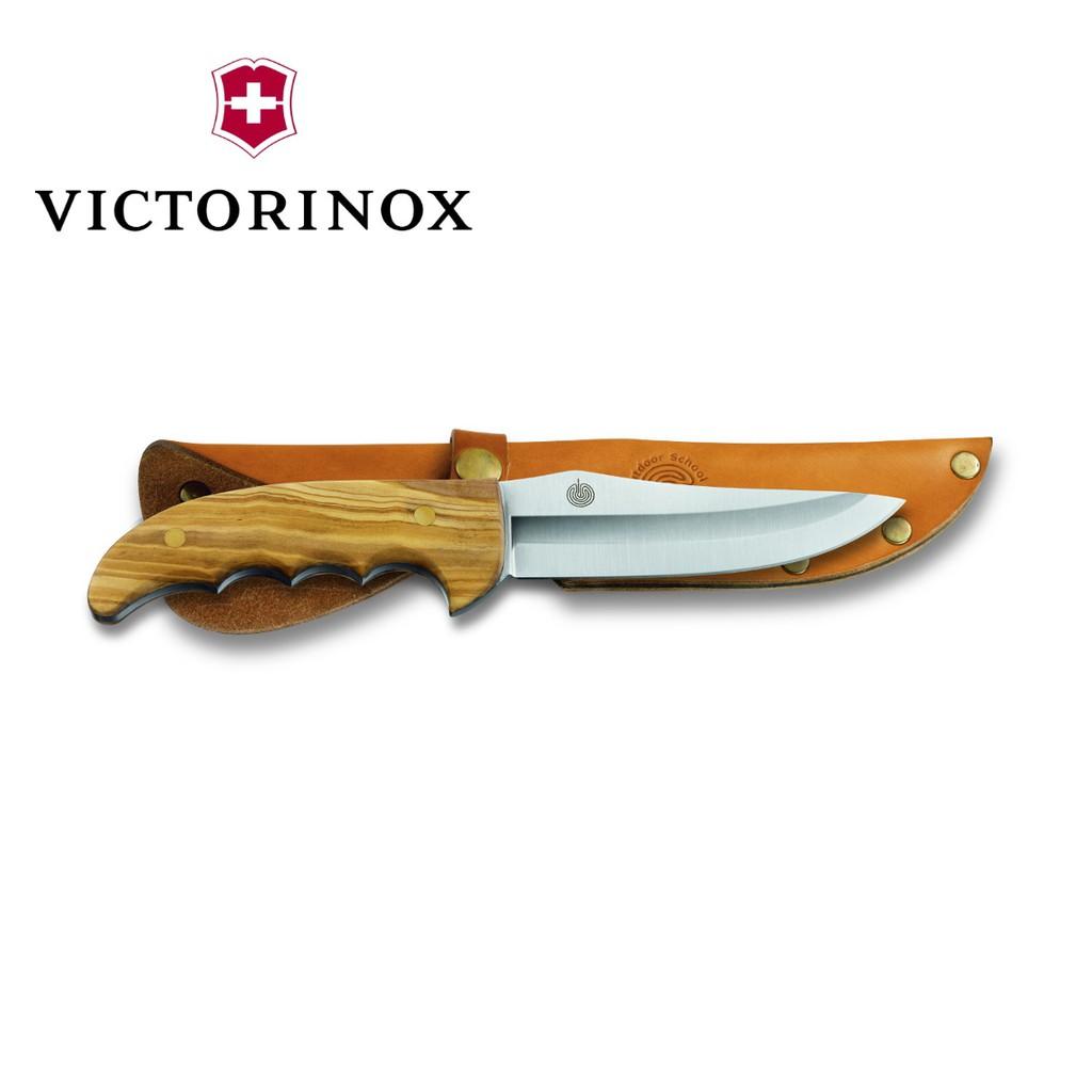 Dao Sinh Tồn Victorinox 12cm - Olive Wood Handle - Hãng phân phối chính thức 4.2253