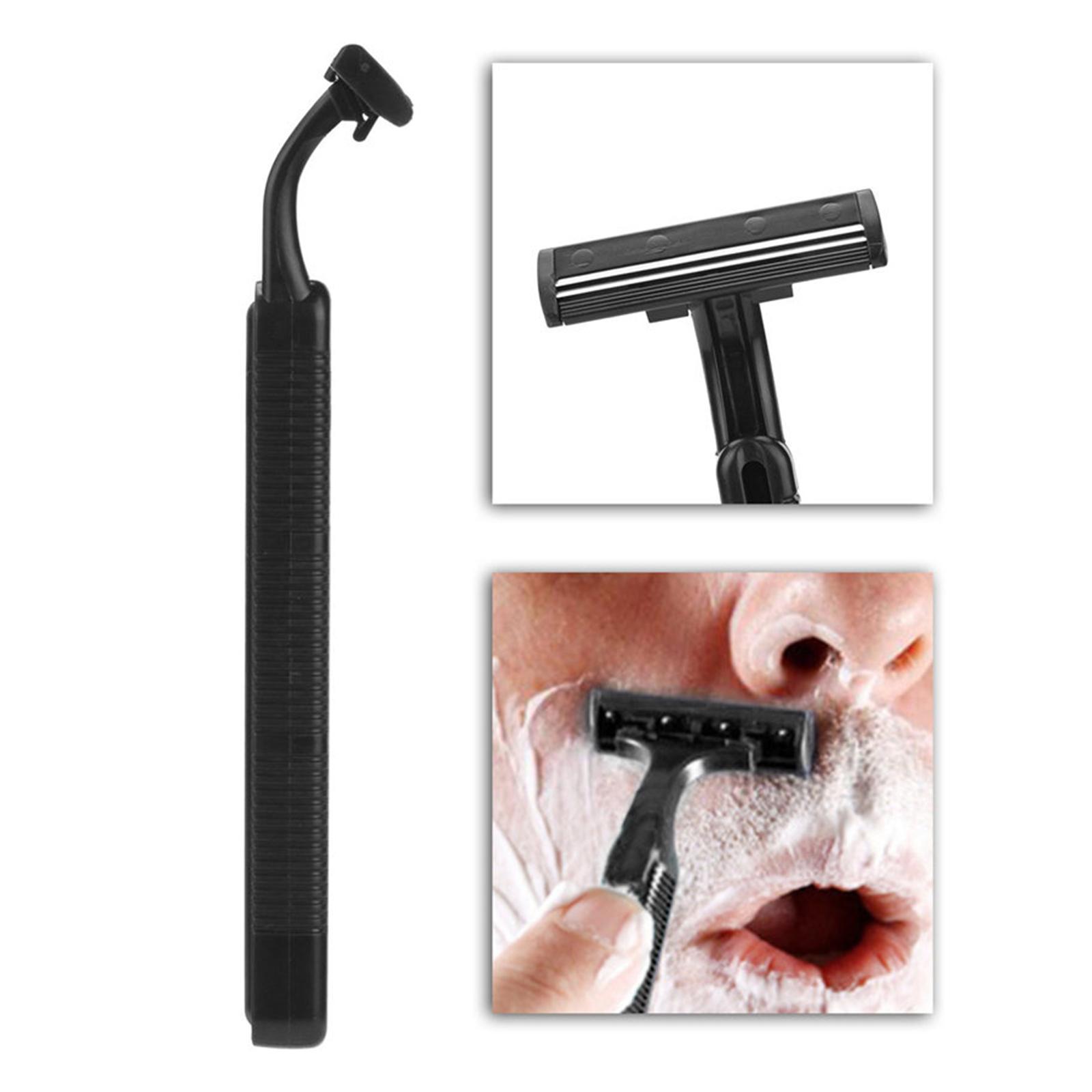 10x Disposable  Face Hair Removal Long Handle for Home Use Male Travel
