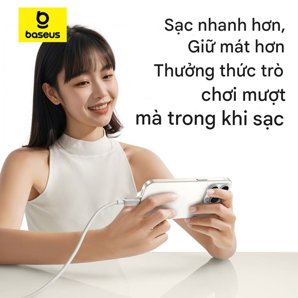 Cáp sạc nhanh Type-C to iP Baseus Titanium Alloy Fast Charging Cable 20W (480Mbps) - Hàng chính hãng