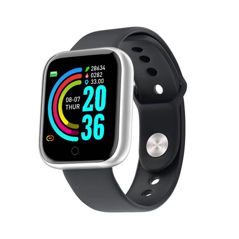 Smartwatch mùa hè những người đàn ông đầy màu sắc thể thao theo dõi huyết áp theo dõi nhịp tim Y68 Vòng tay phụ nữ cho Android iOS Kids