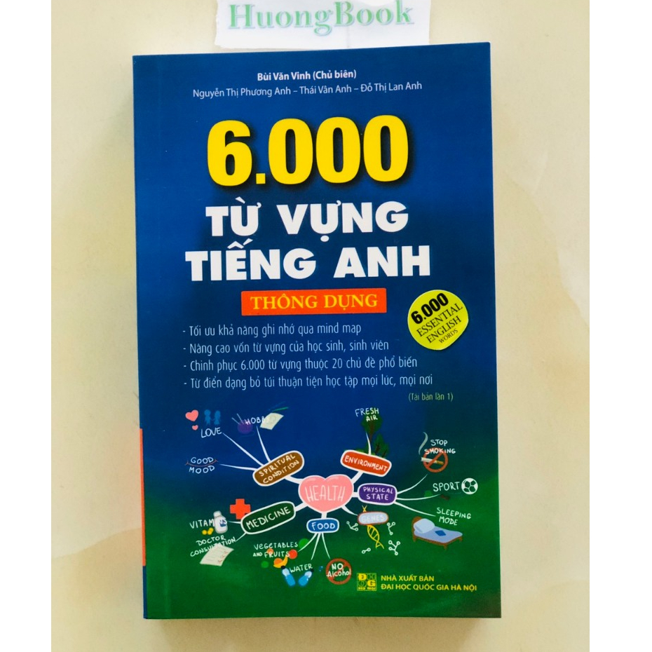 Sách - 6000 từ vựng tiếng anh thông dụng ( bìa mềm) - MT