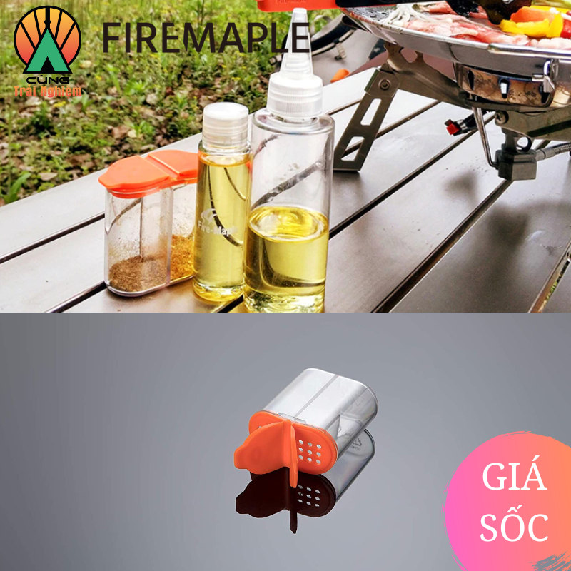 [CHÍNH HÃNG] Hũ Đựng Gia Vị Salt&amp;Pepper Shaker Fire Maple FMW-Sha01 Nhỏ Gọn Chuyên Dụng Cho Du Lịch, Dã Ngoại Ngoài Trời