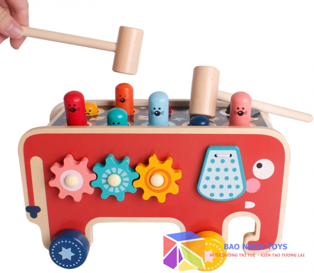 ĐỒ CHƠI ĐẬP GỖ TĂNG CƯỜNG TỐI ƯU PHẢN XẠ CHO BÉ - BAO NGON TOYS