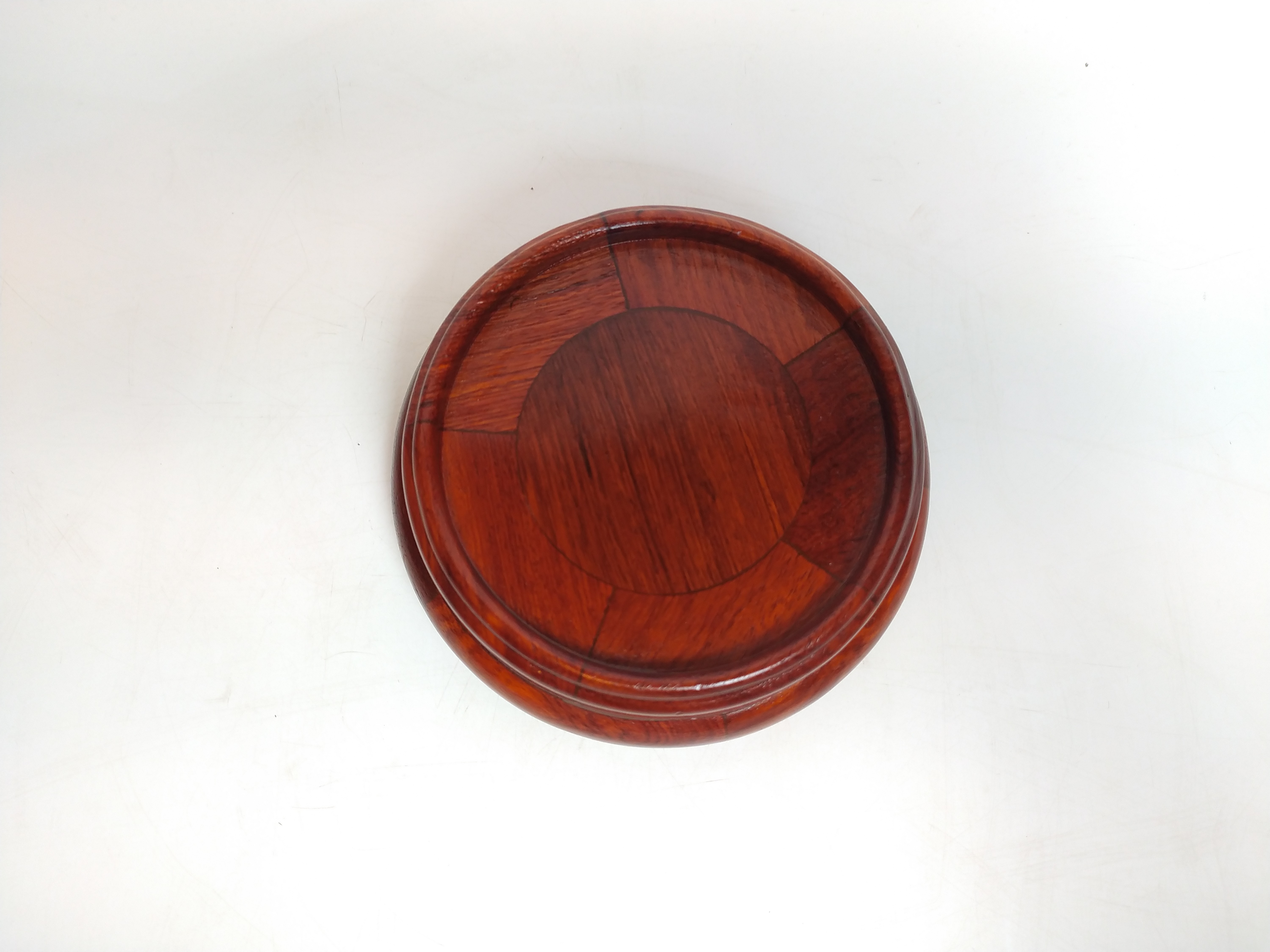 Đế Bát Hương chất liệu gỗ hương - Đk 13cm, cao 5cm