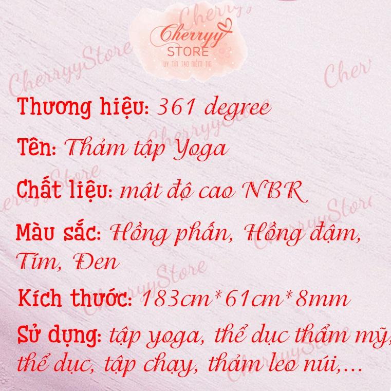 Thảm Tập Yoga 361 Độ Chính Hãng - Thảm Tập Gym, Yoga Tại Nhà, Thảm Cho Người Mới Bắt Đầu - Thảm Tập Yoga Chính Hãng 8mm