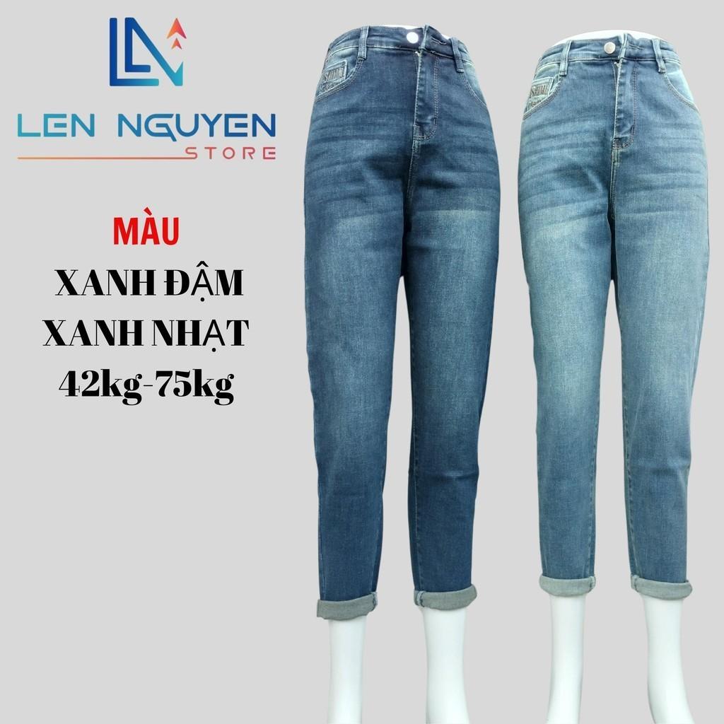 G1_Quần jean nữ, baggy, lưng cao, quần bò nữ dáng ôm, quần rin nữ có big size, cho 42kg đến 75kg