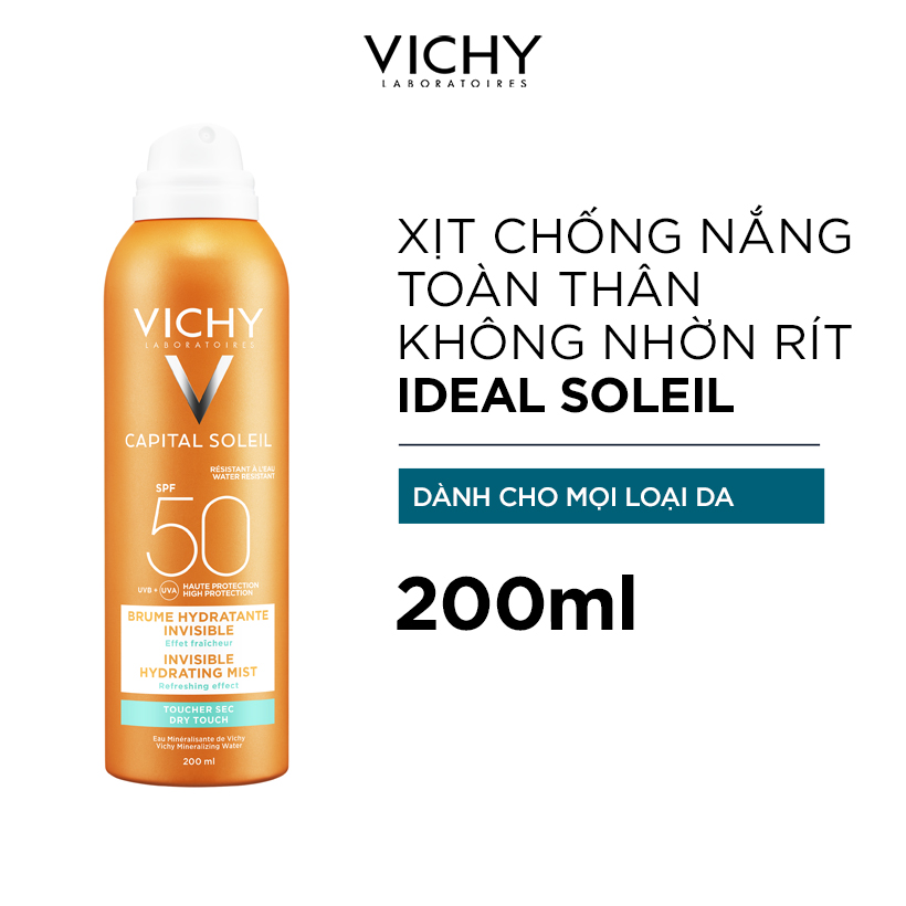 Chai Xịt Chống Nắng Lâu Trôi SPF50 Vichy 100651052 (200ml)