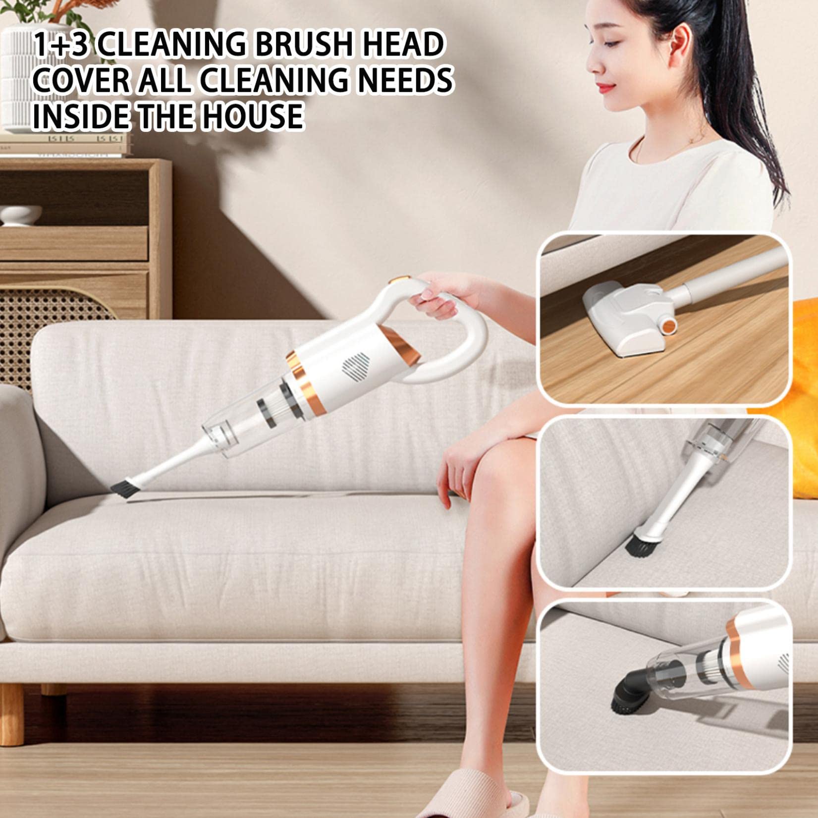 Máy Hút Bụi Cầm Tay Pin Sạc đa năng SK LIFE Vacuum Cleaner 8500pa