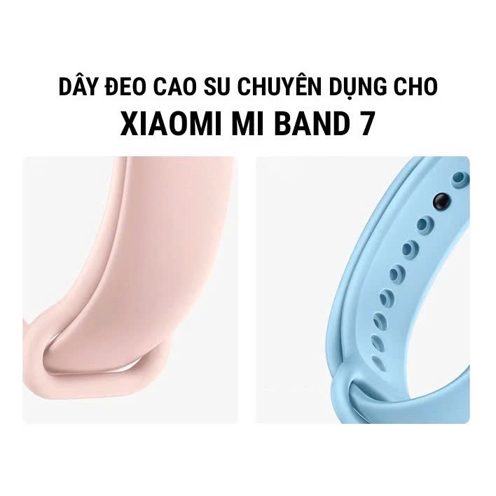 Dây Đeo Thay Thế Dành Cho Vòng Đeo Tay Thông Minh Xiaomi MiBand 7 Dẻo TPU MÀU ĐEN - Hàng chính hãng