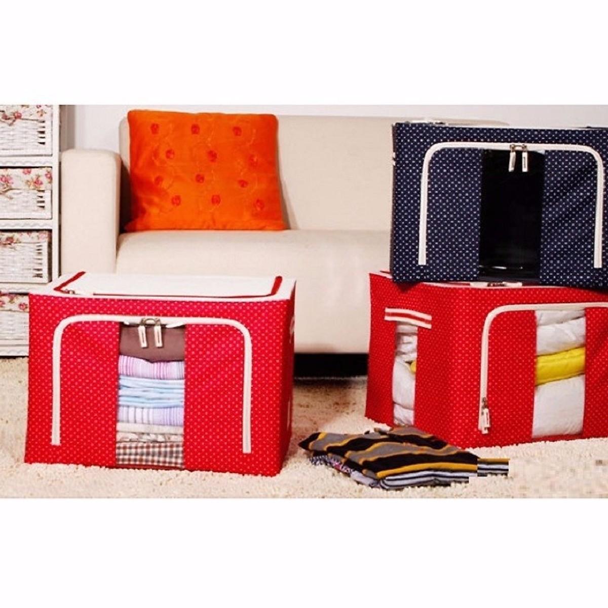 Túi Đựng Chăn Màn Khung Sắt Cao Cấp -Tặng Kèm 05 Khăn Lau 2 Mặt Siêu Thấm- - Free Ship Toàn Quốc