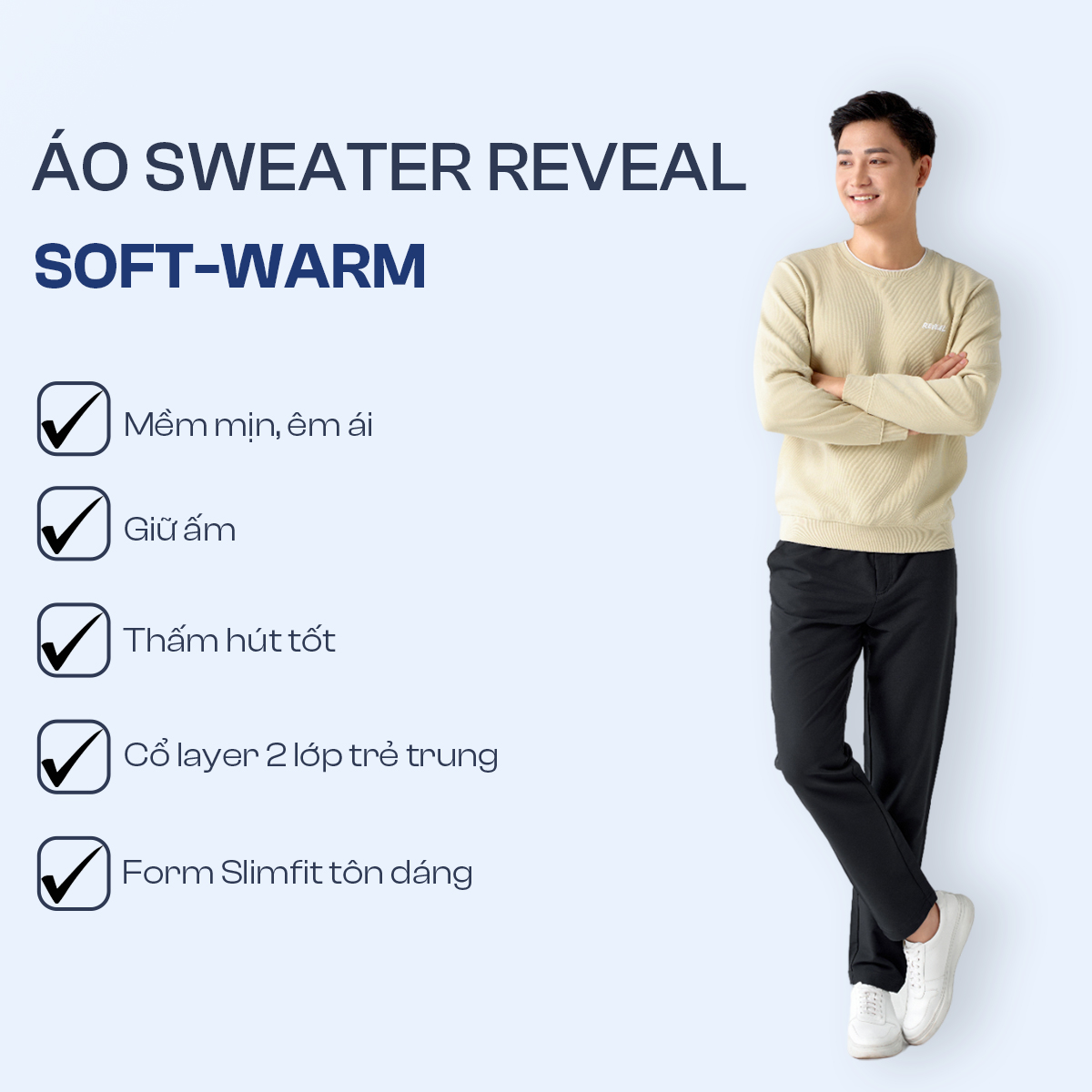 Áo Nỉ Nam Tay Dài 5S FASHION Soft-Warm Mềm Mịn, Ấm, Cổ Hai Lớp Phối Màu Trẻ Trung (ANI24017)