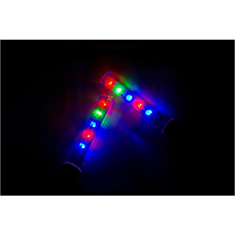2 Đèn Led 5 Bóng Gắn Van Bánh Xe Đạp Leo Núi Chuyên Dụng