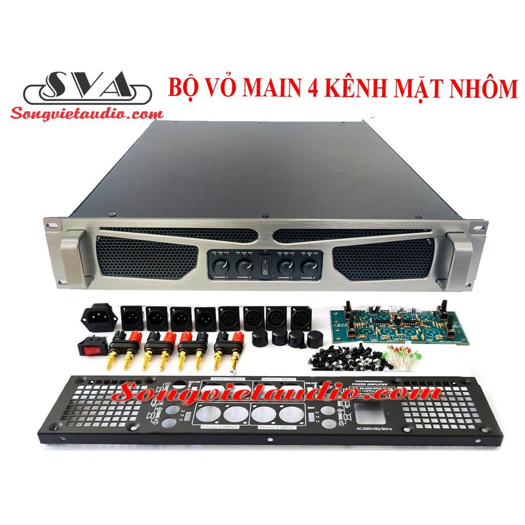 VỎ MAIN, VỎ CỤC ĐẨY4 KÊNH MẶT NHÔM MÀU TITAN CỰC ĐẸP