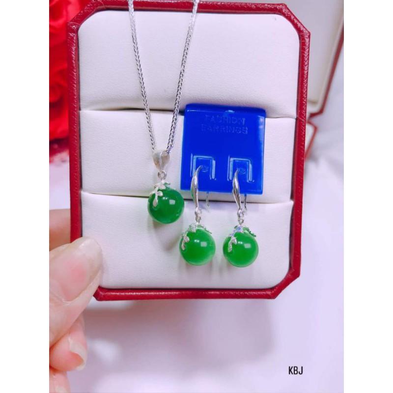 Bộ bạc gắn đá phong thủy