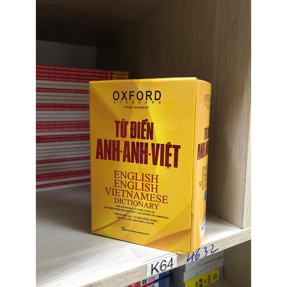 Từ điển Oxford Anh Anh Việt ( bìa vàng hộp )( tái bản mới nhất 2020 kt)