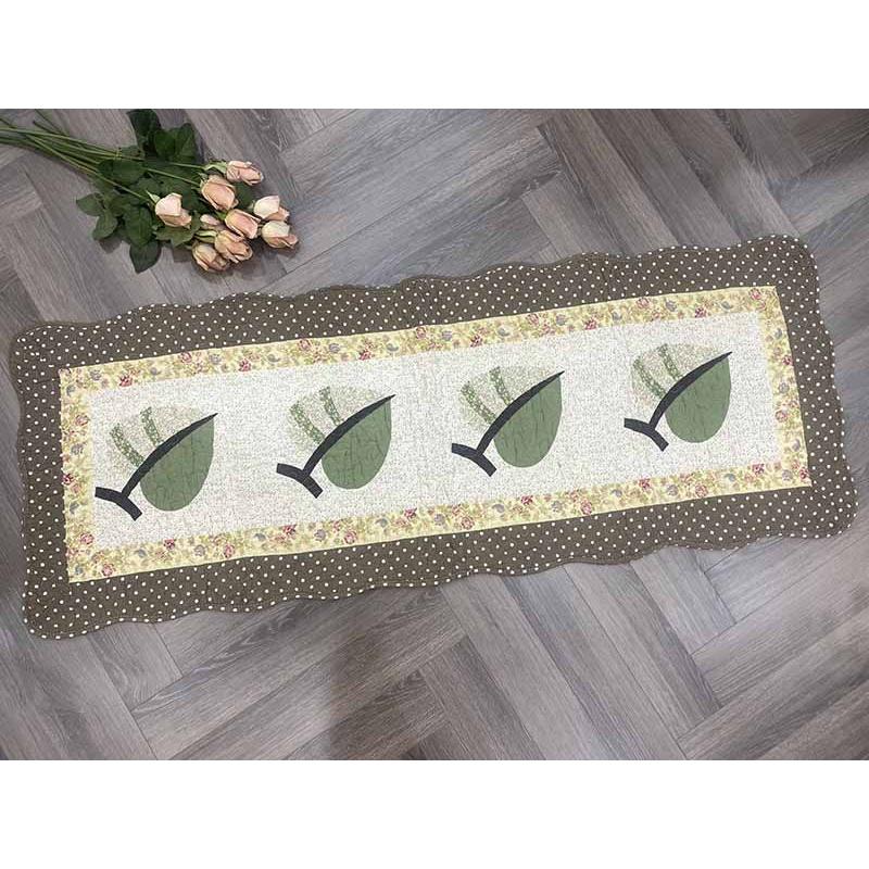 Thảm dài - chiếc lá 2 màu - TDA544