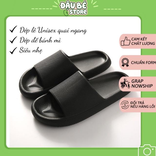 Dép Đế Bánh Mì / Mỳ - Dép Lê Unisex Quai Ngang Thông Hơi Hottrend Nam Nữ Siêu Êm Chống Trơn - Daube - D015