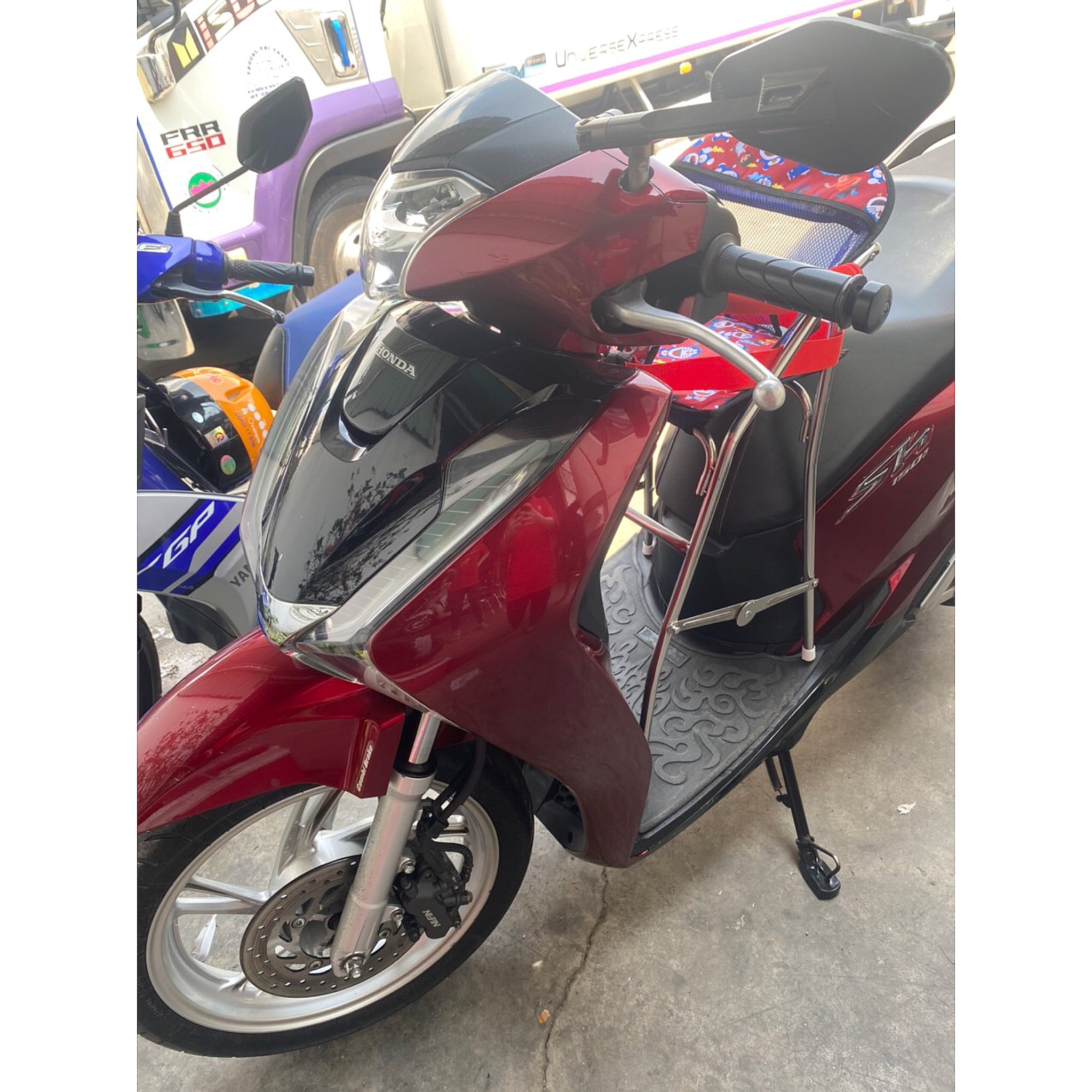 Ghế INOX ngồi xe Airblade 2014 đến nay , Nvx , Hayate , SH nam , lớn , ý , GHẾ GA XẾP INOX CÓ DÂY ĐAI