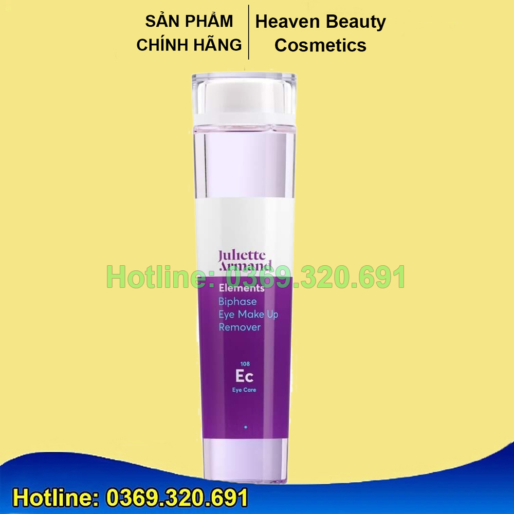 Nước tẩy trang Juliette Armand Biphase Eye Makeup Remover làm sạch kép dịu nhẹ