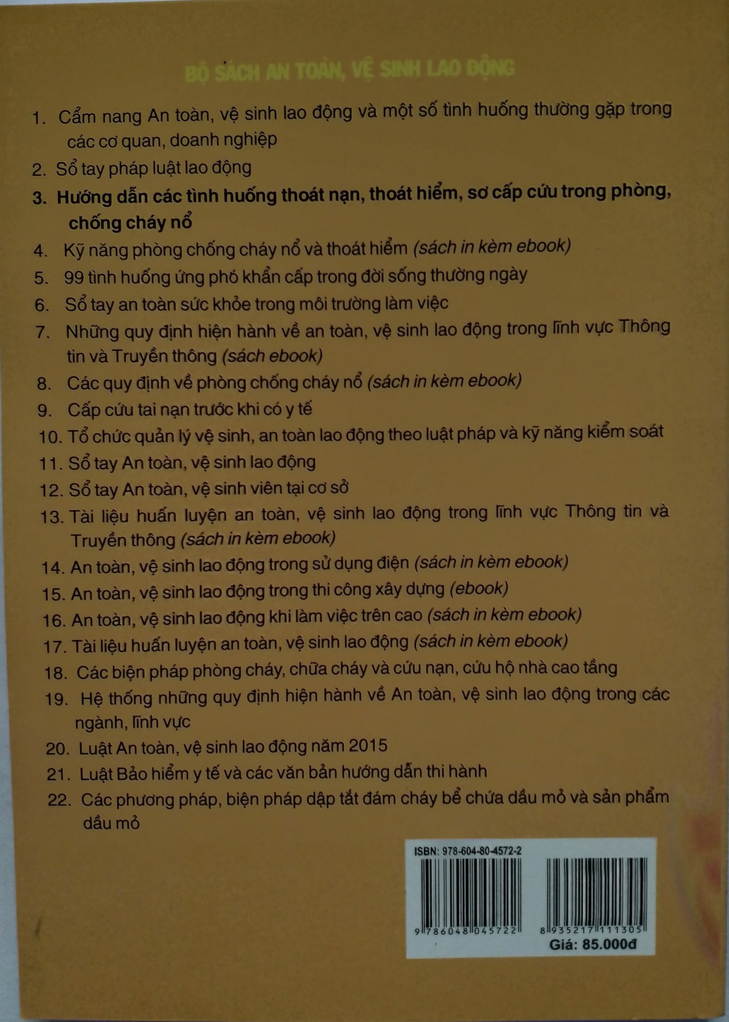 Hướng dẫn các tình huống thoát nạn, thoát hiểm, sơ cấp cứu trong phòng, chống cháy nổ