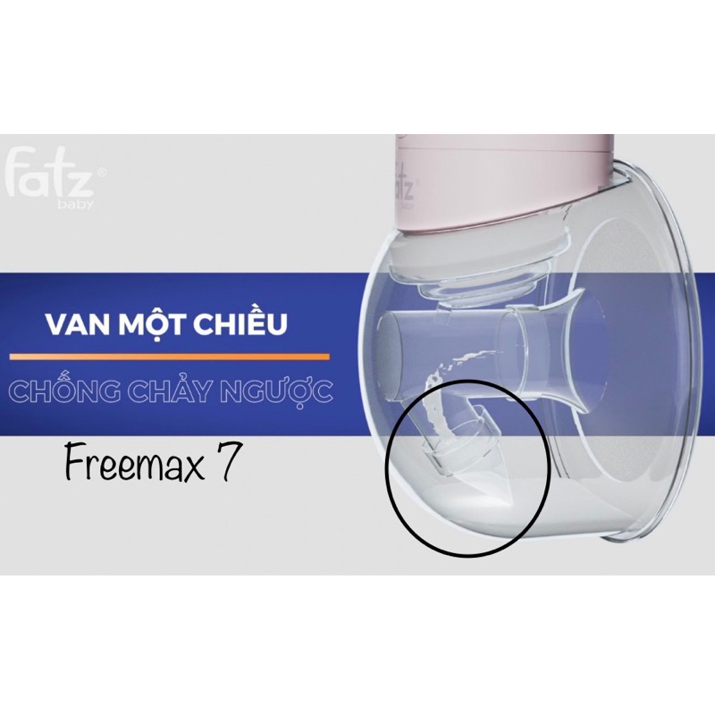 Van chân không FatzBaby Freemax 7 - Phụ kiện Máy hút sữa điện rảnh tay không dây Fatzbaby FB1222TP