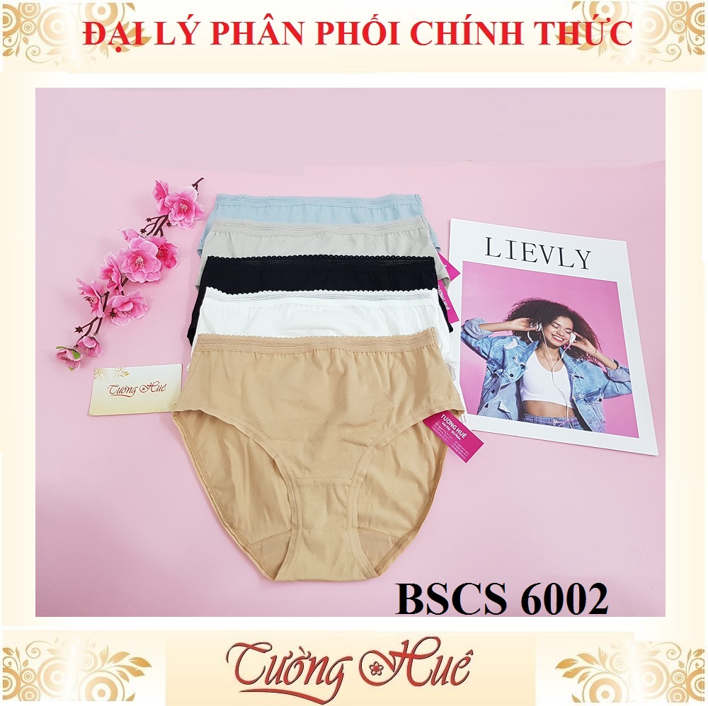 Quần lót nữ Bon Bon BSCS 6002 cotton trơn lưng cao.
