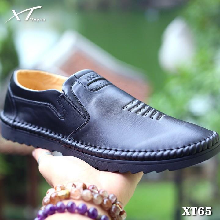 Giày lười nam da bò thật cao cấp mã XT65D