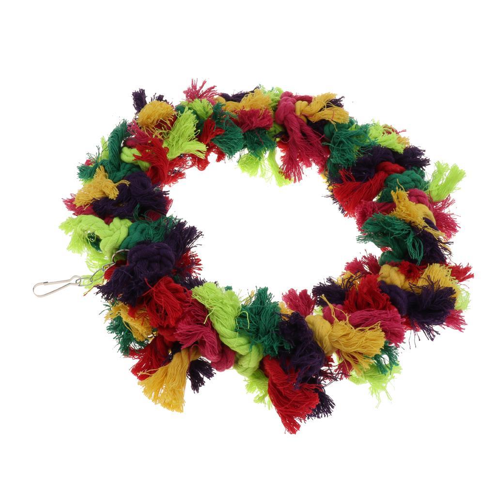 Parrot Pet Bird Bites Climb Chew Toys Hanging Cockatiel Parakeet Swing Cage