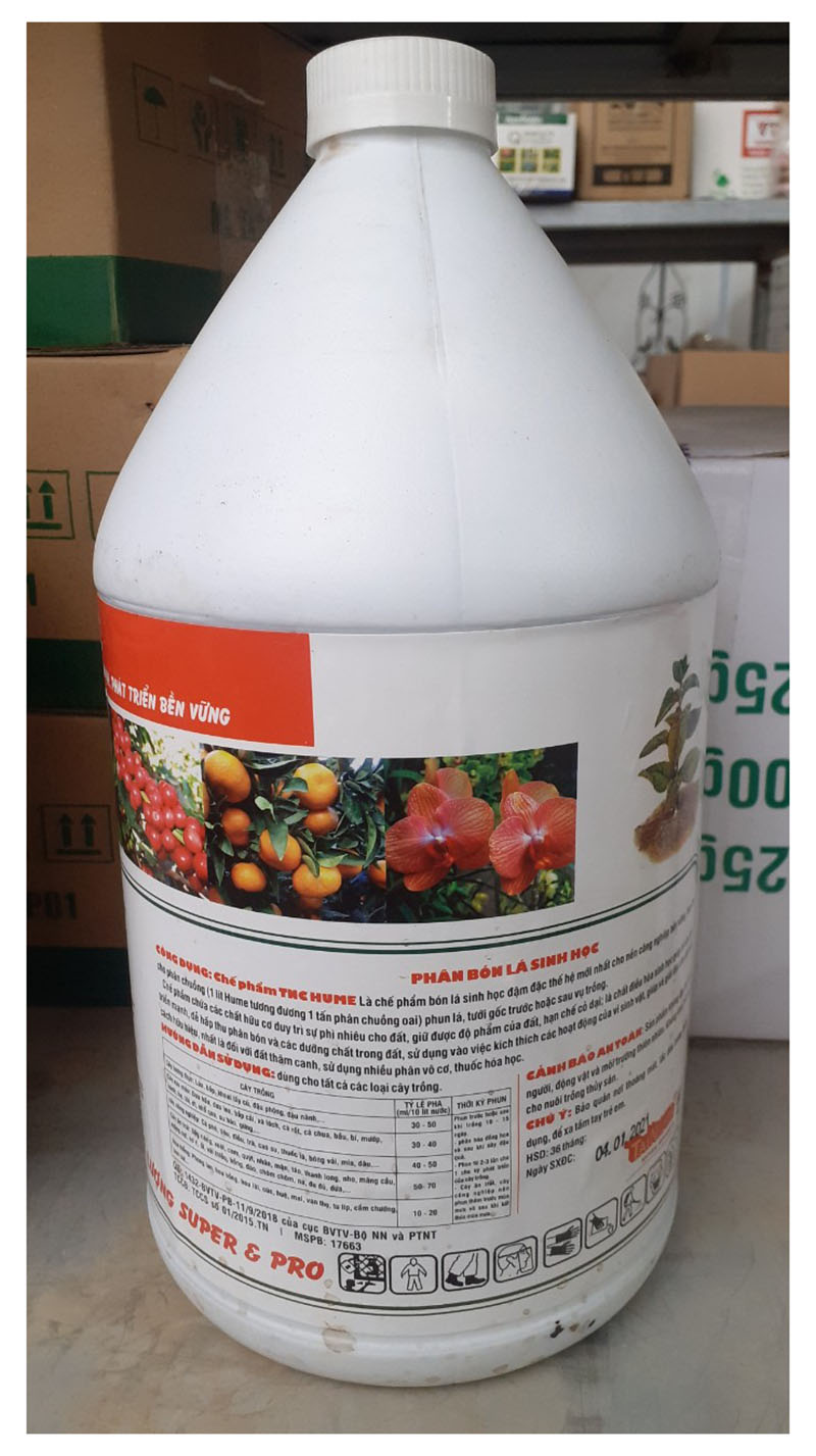 TNC HUME 4 Lít - Phân Bón Lá Sinh Học, Cải Tạo, Giải Độc Đất, Ra Rễ Cực Mạnh, Phát Triển Bền Vững!