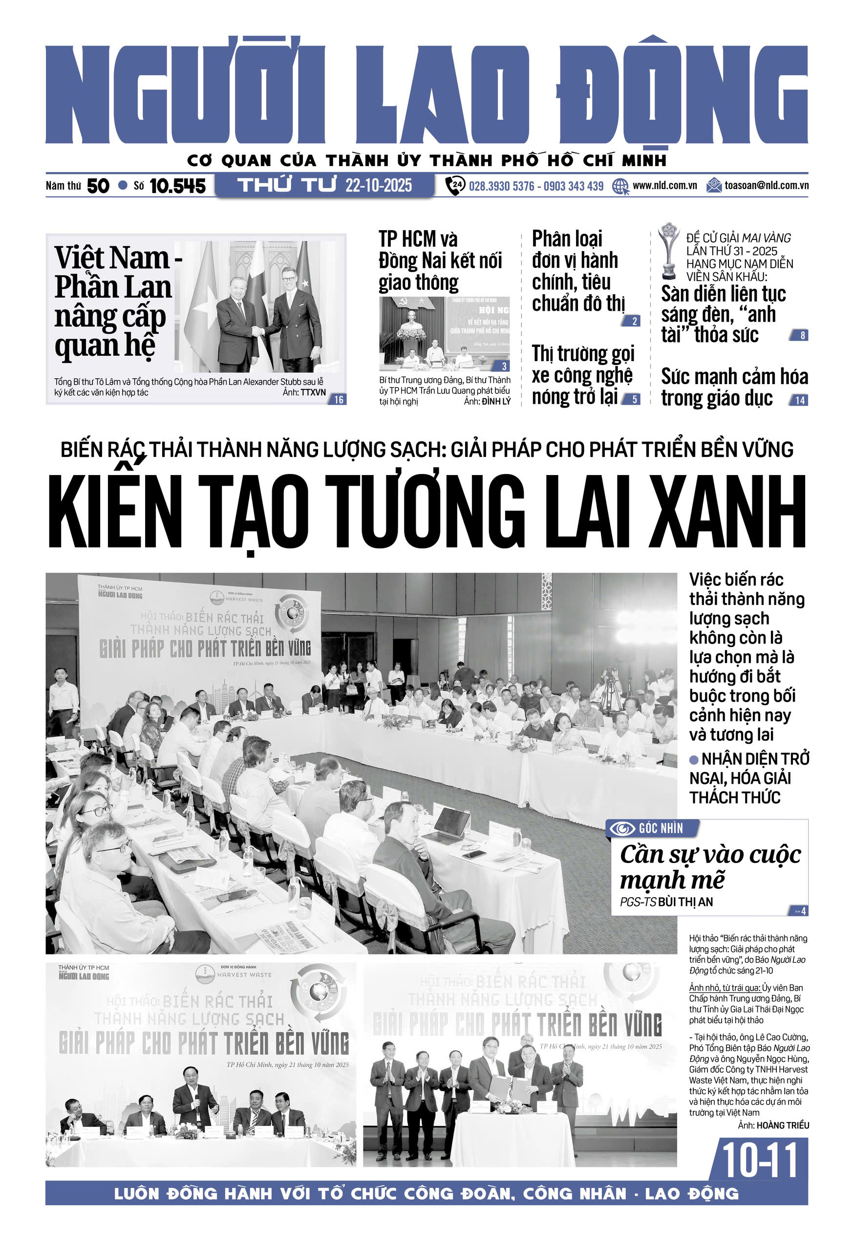 Nhật báo Người Lao Động từ ngày 20-10-2025 đến 26-10-2025