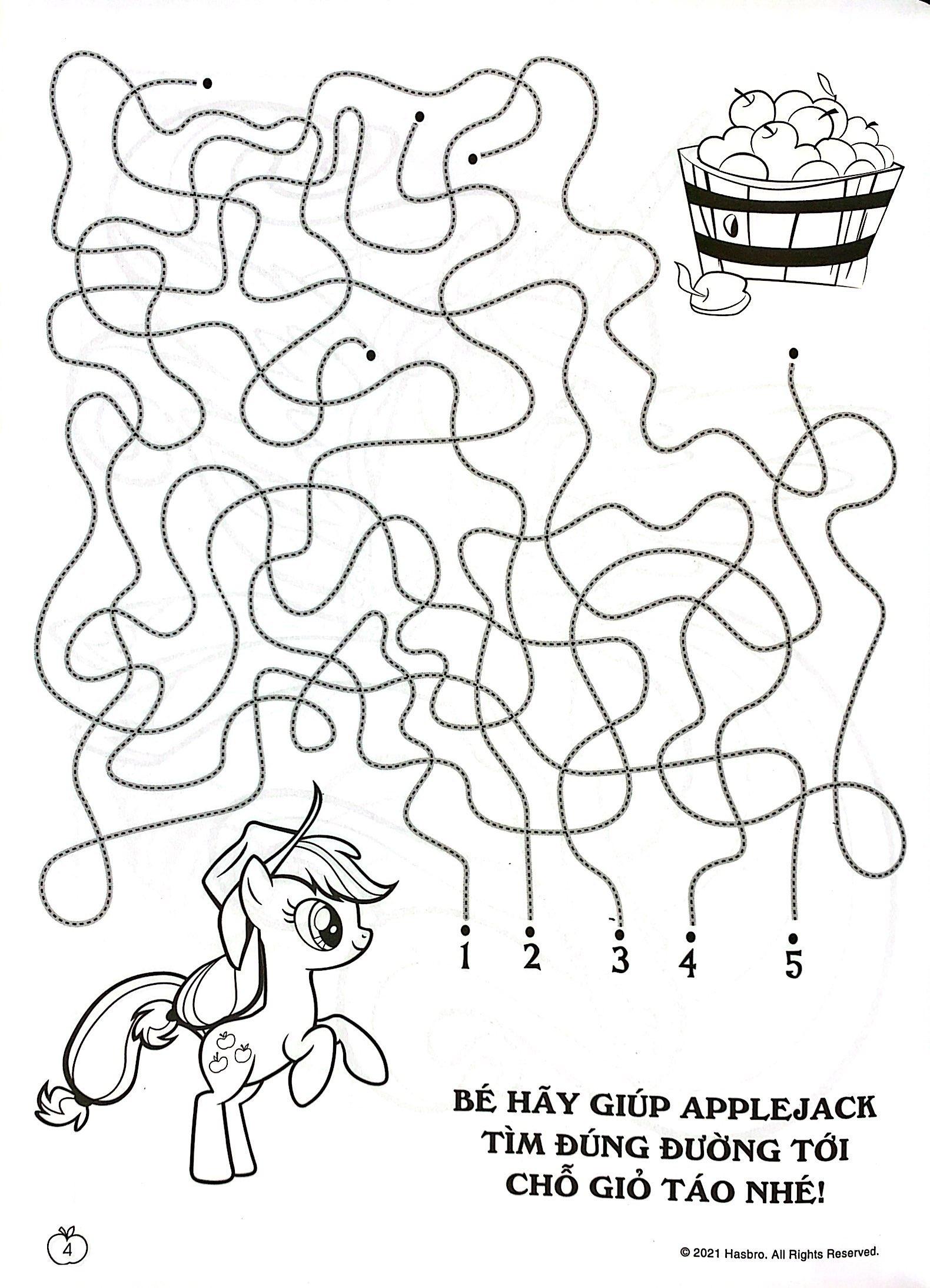 Sách My Little Pony - Jumbo Tô Màu Và Các Trò Chơi 7